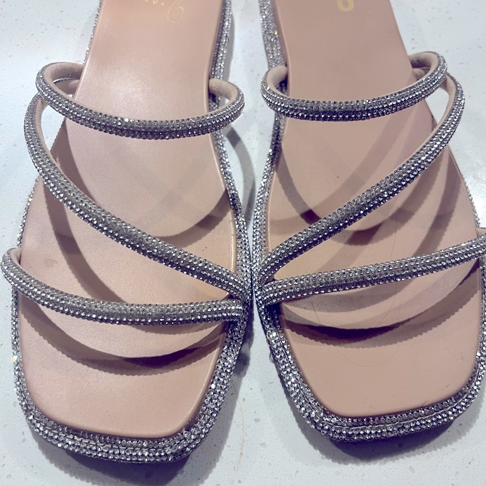 Mix No. 6 Glittering Silver Sandals